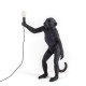 SELETTI Monkey Standing Lamp Black Indoor/Outdoor