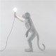 SELETTI Monkey Standing Lamp Black Indoor/Outdoor