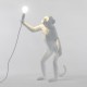 SELETTI Monkey Standing Lamp Black Indoor