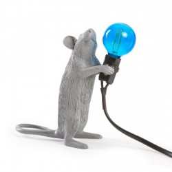 SELETTI Mouse Standing Lamp Gray