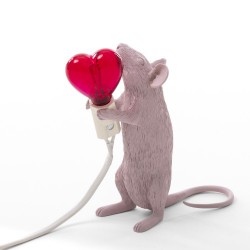 SELETTI Mouse Lamp Love Edition